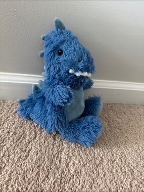 Mini Blue Plush Dinosaur Stuffed Toy - Adorable Huggable Dino